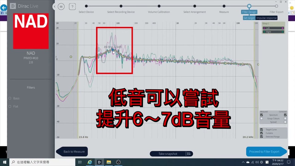 小書架喇叭可在 80 Hz 做 6–7 dB 突起
